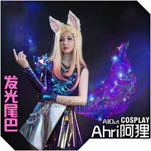 New Arrival Game LOL Ahri Cosplay Costume KDA AllOut Fashion Uniform Skirt Female Halloween Party Role Play Clothing S-XL 2024 - buy cheap