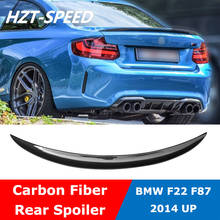 F87 p estilo fibra de carbono, asa traseira do porta-malas, para bmw 2 séries f22 m235i m2 f87 2014 up 2024 - compre barato