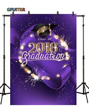 GFUITRR Graduate Photo Background Golden Purple Graduation Cap Photography Backdrop Graduation Party Decoration Photo Booth Prop 2024 - buy cheap