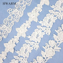 High Quality Exquisite Diy Clothing White Lace Fabric WaterSoluble Hollow Out White Embroidery Flower Sewing Curtain Accessories 2024 - buy cheap