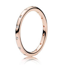 925 prata esterlina moda anel rosa ouro espumante droplet stack anéis para o presente da festa de casamento feminino jóias finas diy 2024 - compre barato