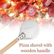 7 8 9 Inch Perforated Pizza Turning Peel Pizza Shovel Pizza Non Aluminum Kitchen Peel Tool Wooden Perforated Turning Handle W9Q1 2024 - buy cheap