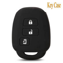 Kutery 10pcs/lot 3 Buttons Remote Car Key Cover Case Cap Set Shell Protect Skin For Toyota Porte silicone Car Key 2024 - buy cheap