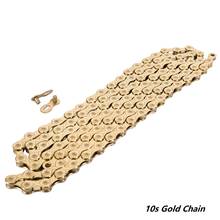 MTB Road Bike 10 Speed Chain 10s 20s 30s Mountain Bike High Quality Durable Gold Golden Chain for Shimano SRAM CAMPAGNOLO 2024 - buy cheap