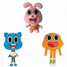 Cute Cat Bunny Plush Toy Soft Stuffed Doll Kids Cartoon Amazing World Gumball Darwin Anais Plush Doll Kids Gift 25cm 2024 - buy cheap