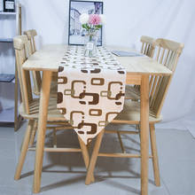 Tela de algodón súper gruesa para mesa, cubierta de gabinete con elemento geométrico impreso de Color Beige para decoración de banquete, fiesta de boda 2024 - compra barato