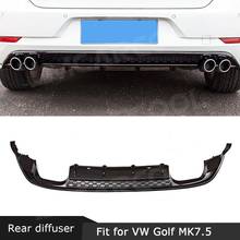 Для Golf MK7.5 задний спойлер диффузор для VW Golf 7 7,5 MK7.5 Standard и GTI 2017 2018 2019 PP бампер Guard 2024 - купить недорого