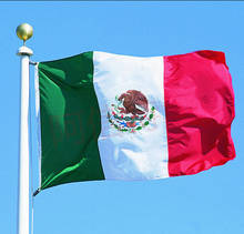 Bandera mexicana de 3 'x 5' pies, Bandera Nacional de México, país mejicano, arandelas de poliéster A626 2024 - compra barato
