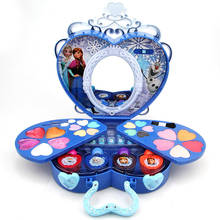 Водорастворимая коробка для макияжа «Холодное сердце» Disney, Эльза и Анна в коробке, лак для ногтей, игрушка для макияжа для девочек, подарок 2024 - купить недорого