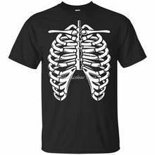 Halloween Skeleton Rib Cage Anatomy Costume Idea Men Black, Navy T-Shirt S-6Xl Harajuku Funny Tee Shirt 2024 - buy cheap