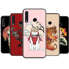 Funda de gato tigre de estilo japonés Shiba Inu para Huawei Nova 5T P Smart 2019, P20, P40, P30 Pro, Honor 10X Lite, 9X, 9S, 8S, 8X, 20, 10i 2024 - compra barato