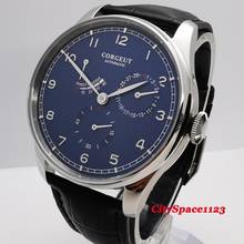 New Corgeut 42mm mens watch steel case blue dial ST1780 automatic mechanical wristwatches power reserve waterproof 2024 - buy cheap