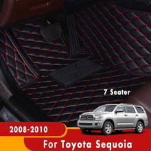 For Toyota Sequoia 2008 2009 2010 (7 seats) Car Floor Mats Auto Interior Accessories Carpets Foot Rugs Artificial Leather Pads 2024 - buy cheap