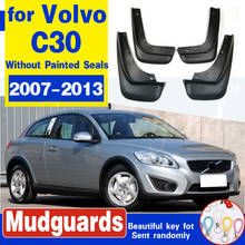 Front Rear Car Mud Flaps For VOLVO C30 (Without Painted Seals) 2007-2013 Mudflaps Splash Guards Flap Mudguards Fender 2010 2011 2024 - buy cheap