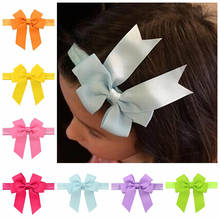 20 colores, nuevo liso, diseño para mujer, Tiara de satén, cinta para el cabello con moño, lazo, diadema DIY para niños, lazos, accesorios para el cabello 618