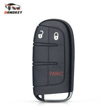 Dandkey fob 3 botões para carregar, controle remoto inteligente com lâmina de emergência para dodge ventilação, durango, fiat, jeep, grand, cherokee 2024 - compre barato