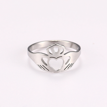 COOLTIME-anillo de acero inoxidable con forma de corona de amor para mujer, regalo de boda para invitados, joyería de moda para mujer, anillos para parejas 2024 - compra barato
