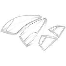 for Hyundai Tucson IX35 2010-2014 High Quality ABS Chrome Rear Taillight Lamp Hood Decoration Cover Trims Accessories 4Pcs/Set 2024 - buy cheap