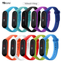 BOORUI diamond silicone mi band 4 strap replacement for xiaomi mi band 3 4 watch band Bracelet miband 3 wrist strap 2024 - buy cheap