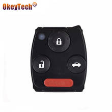 OkeyTech 3+1 Button Folding Flip Remote Car Key Shell For Honda Accord CRV Civic Pilot Insight Ridgeline Replacement Cover Case 2024 - buy cheap