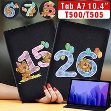 Tablet Case for Samsung Galaxy Tab A7 10.4 Inch SM-T500/SM-T505 2020 Cute Bear Pattern Protective Cover + Free Stylus 2024 - buy cheap