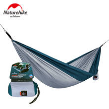 Naturehike único & duplo piquenique hammock portátil de acampamento pendurado cama dormir acampamento redes 2024 - compre barato