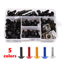 175PCS Motorcycle Fairing Bolts Screw Aluminum Bodywork Screws Nut Kit For Suzuki GSF600 gsf 600 650S Bandit RGV250 GT250 GT550 2024 - buy cheap