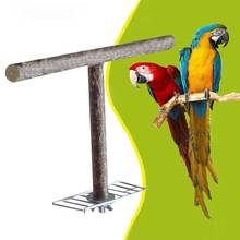 Toys Bird Creative Parrot Supplies Pet Parrot Wooden Training Perch Birds Paw Grinding Toy Cage Nest Stand Platform 2024 - купить недорого