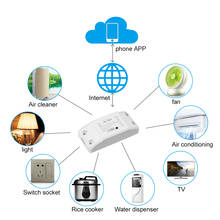 Tuya WiFi Smart Switch DIY Smart Home Automation Module Jog Relay Smart Life APP Wireless Remote Control Light Google Home Nest 2024 - buy cheap