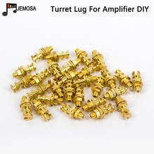 Turret lug-Terminal para amplificador de tubo, Kit de torreta dorada chapada en cobre, bricolaje 2024 - compra barato