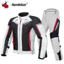 HEROBIKER Motorcycle Jacket Winter Cold-proof Waterproof Moto Motocross Jacket Motorbike Riding Clothing Protective Gear # # 2024 - buy cheap