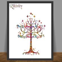 Rikivity White Tree Gondor 2 LOTR Poster Prints Canvas Painting Religion Wall Art Pictures Living Room Home Decor Wall Hanging 2024 - buy cheap