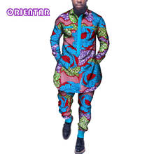 Conjunto de ropa africana para hombre, pantalones y camisas africanas, trajes Bazin Riche, traje tradicional africano, WYN499 2024 - compra barato