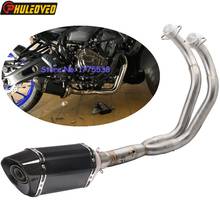 MT07 FZ07 Motorcycle Exhaust System Front Pipe Muffler for Yamaha MT-07 FZ-07 2014-2021 Tracer 700 XSR700 2016-2020 Escape Moto 2024 - buy cheap