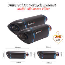 Tubo de Escape Universal para motocicleta GP, silenciador modificado de carbono DB Killer de 51mm para ER6N, Z900, Z800, Z750, F800GS, S1000RR 2024 - compra barato