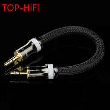 TOP-HiFi 3.5mm Male to 3.5mm Male Audio Adapter Cable 4Cores OCC Single Crystal Copperr Audio Cable 2024 - buy cheap