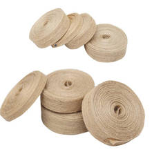 100M 15mm Wide Natural Hessian Jute Ribbon Rustic Country Vintage Favors Woven Ribbon Gift Decoration 38mm Wide Jute Roll 2024 - buy cheap
