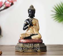 Wholesale Buddha figure # Asia Thailand efficacious HOME family Protection Talisman Buddhism FENG SHUI golden Buddha statue 2024 - buy cheap