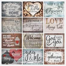 Full Drill Diamond Painting 5D DIY "Love Paradise House" Picture Rhinestone Mosaic Text Diamond Embroidery Wall Home Decoration 2024 - buy cheap