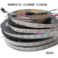 SK6812 (similar a ws2812b ) RGBW 4 en 1 30/60/144 leds/pixles/m; Tira de led direccionable individual IP30/IP67 DC5V 2024 - compra barato