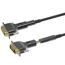 DVI к DVI волокно HD1080P @ 60 Гц AOC активный оптический кабель волокно DVI-D 24 + 1 кабель для компьютера источник проекторы ТВ дисплей 2024 - купить недорого