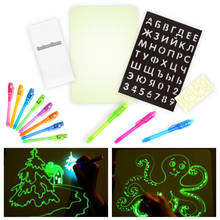 Draw With Light In Dark DIY A5 Drawing Board Illuminate Luminous LED Tablet Graffiti Children Kid Paint Toy Educaitonal Boy Girl 2024 - buy cheap