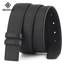 100% Pure Cowhide Belt Strap 3.4CM No Buckle Genuine Leather Belts With Holes High Quality Belt for Men Accessories 2024 - buy cheap