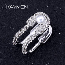 Unique Full CZ Pin-Ring for Girls, Fashion Statement Rings, Wedding Engagement Ring, Cute Ring Jewelry bijoux 00288 2024 - buy cheap