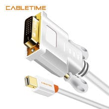 CABLETIME Thunderbolt Mini DP to DVI 24+1 Adapter Cable High Quality Mini Displayport Male to DVI-D Male Converter 1080P N014 2024 - buy cheap