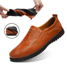 DEKARB Men Genuine Leather Casual Shoes Loafers Men Shoes Quality Comfort Soft Shoes Men Flats Hot Sale Moccasins Big Size 37~47 2024 - buy cheap