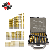 HSS Twist Drill Bit Set 99pcs Hole Cutter Drilling 1.5-10.0mm Titanium Coating Wood Metal Drilling Tools 2024 - buy cheap