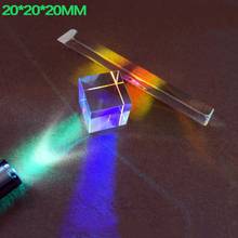 Cubo Arco Iris fotografía de luz Hexahedral con color prisma enseñanza experimento triprisma mágico Universal 2024 - compra barato