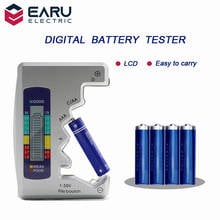 Comprobador de batería LCD Digital Universal, Detector de capacidad de celda de botón C/D/N/AA/AAA/9V, Monitor de prueba de fuente de alimentación de batería 2024 - compra barato