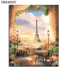 DRAWJOY Framed Pictures DIY Painting By Numbers Home Decoration For Living Room DIY Digital Canvas Oil Painting 2024 - buy cheap